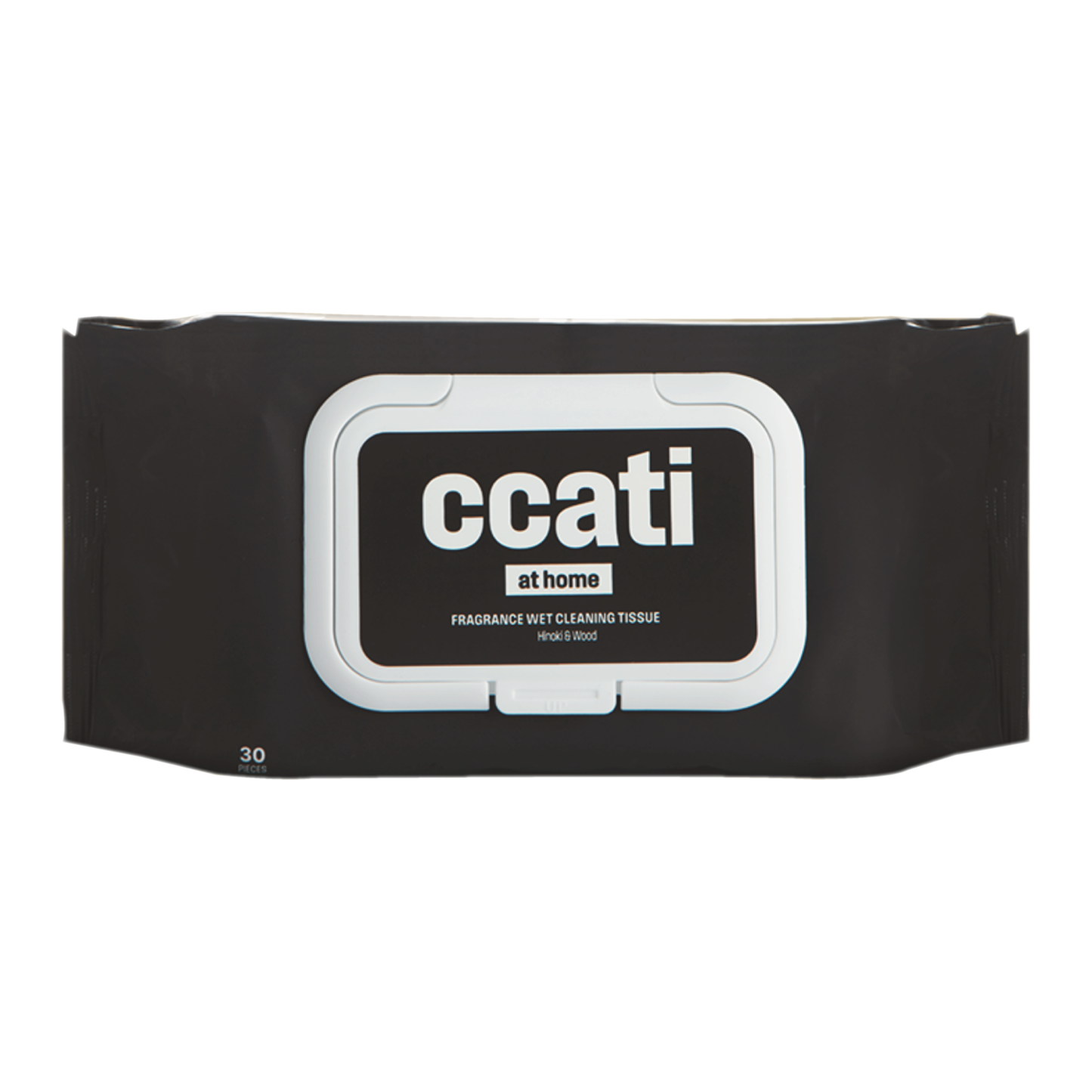 Ccati at home fragrance wet cleaning tissue hinoki & wood 30 sheets