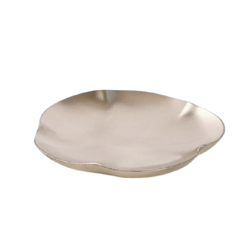 Mosim Point Plate - Plum Blossom Plate (Bangja Yugi Mume Refreshment Brass Bowl, Organic Bowl Point Plate)