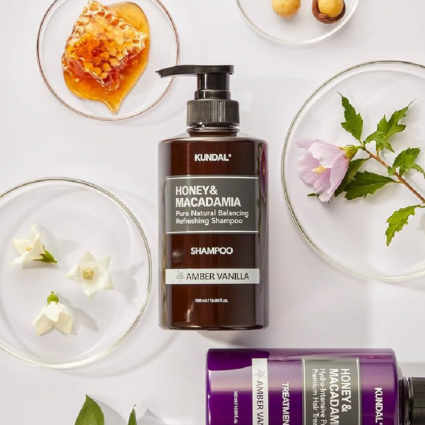 Kundal Honey and Macadamia Shampoo - Amber Vanilla