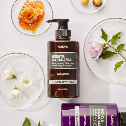 Kundal Honey and Macadamia Shampoo - Amber Vanilla