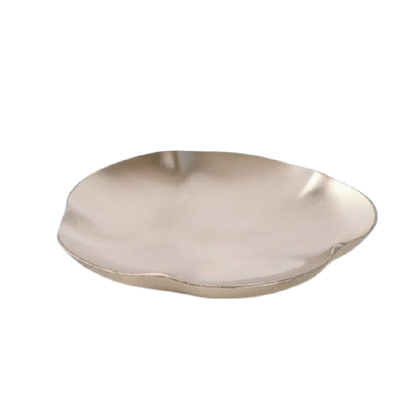 Mosim Point Plate - Plum Blossom Plate (Bangja Yugi Mume Refreshment Brass Bowl, Organic Bowl Point Plate)