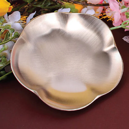 Mosim Point Plate - Plum Blossom Plate (Bangja Yugi Mume Refreshment Brass Bowl, Organic Bowl Point Plate)