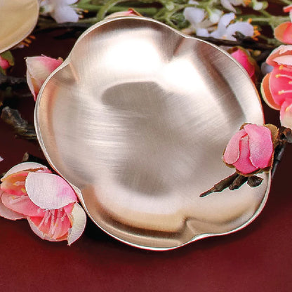 Mosim Point Plate - Plum Blossom Plate (Bangja Yugi Mume Refreshment Brass Bowl, Organic Bowl Point Plate)