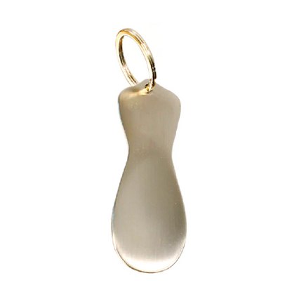 Mosim Portable Shoehorn (M) - Portable Keychain, Gift Keyring, Brass Bowl Material