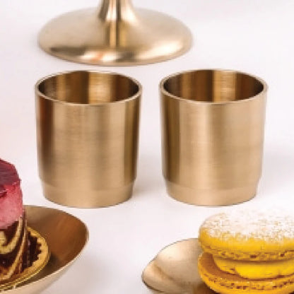 Mosim Soju Cup - Ceramic Craft Glass, Bangja Yugi Engraving Sake Cup, Gift Sake Cup, Brass Bowl, Brass Tableware