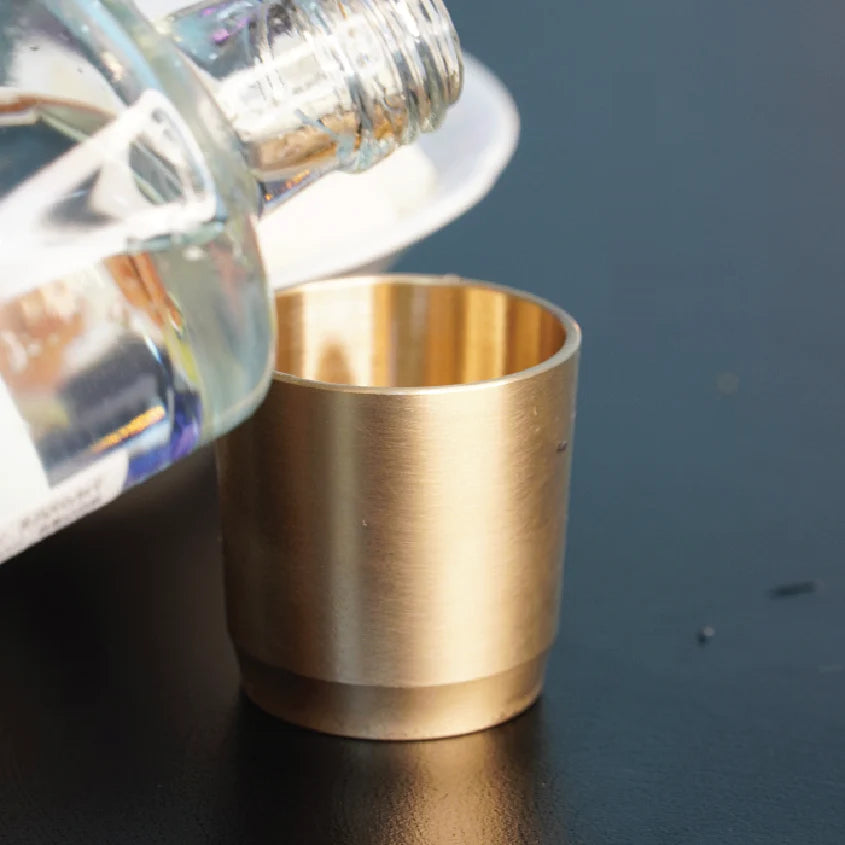 Mosim Soju Cup - Ceramic Craft Glass, Bangja Yugi Engraving Sake Cup, Gift Sake Cup, Brass Bowl, Brass Tableware